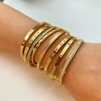 Bratari bangle din otel inoxidabil