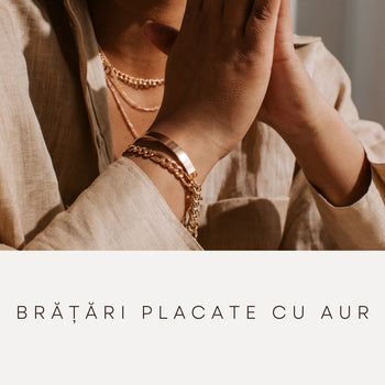 Bratari placate cu aur