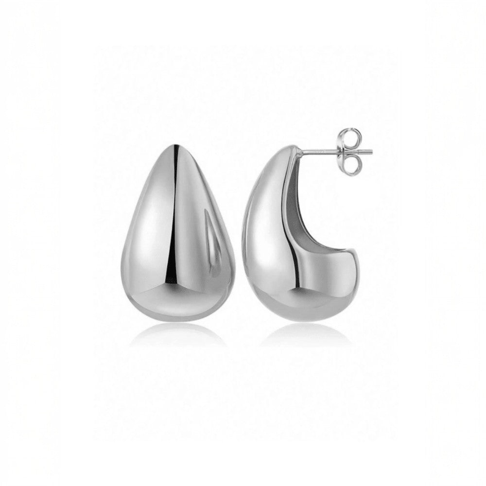 Cercei argintii, forma de picatura de apa, Morris C13