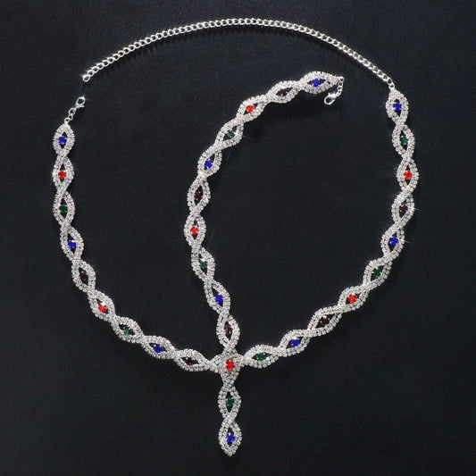 Accesoriu de cap, argintiu, cu pietre, Alona C8 - Pursehuit.ro