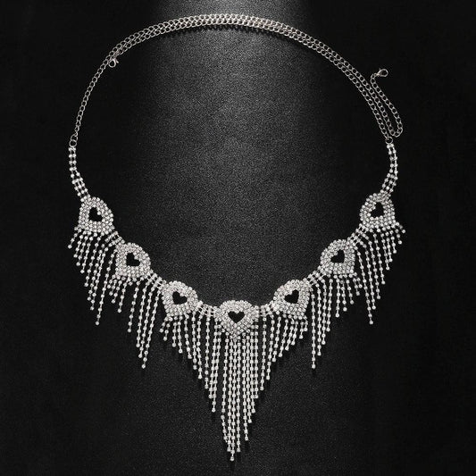 Accesoriu de cap, argintiu, cu pietre, Aloys C8 - Pursehuit.ro