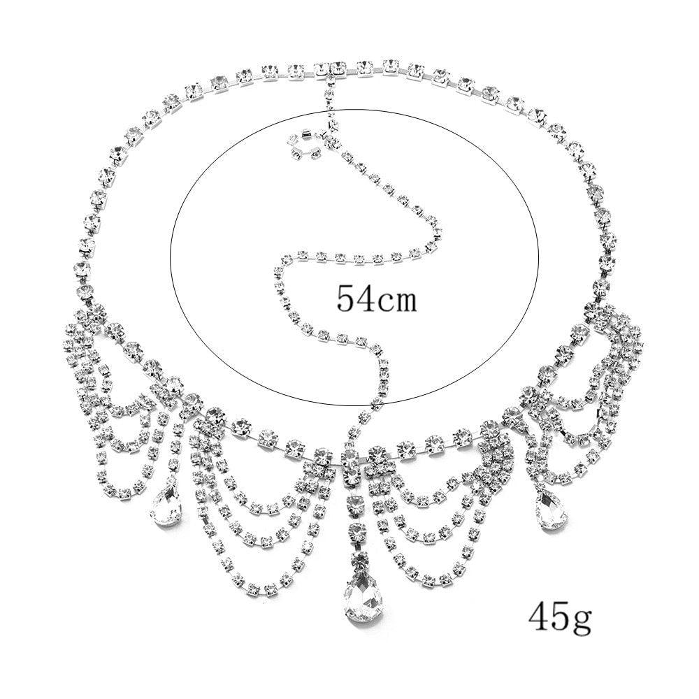 Accesoriu de cap, argintiu, cu pietre, Faidra C7 - Pursehuit.ro