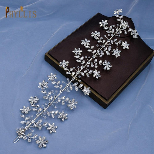 Accesoriu de par, argintiu, cu pietre, Birtha C6 - Pursehuit.ro