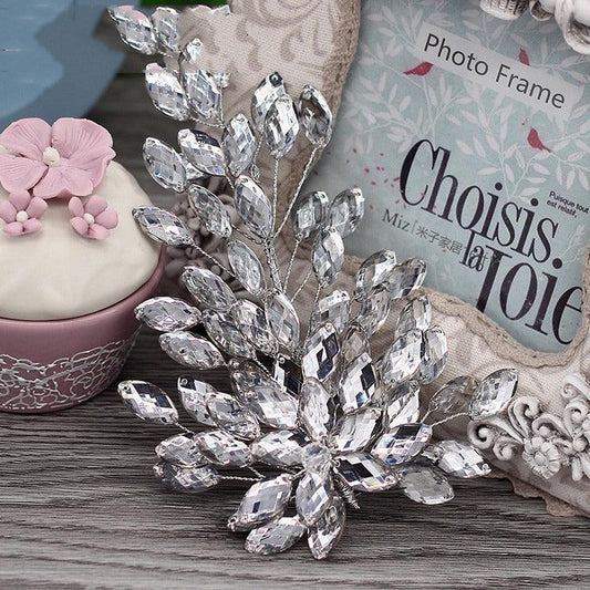 Accesoriu de par, argintiu, cu pietre, Maja C7 - Pursehuit.ro