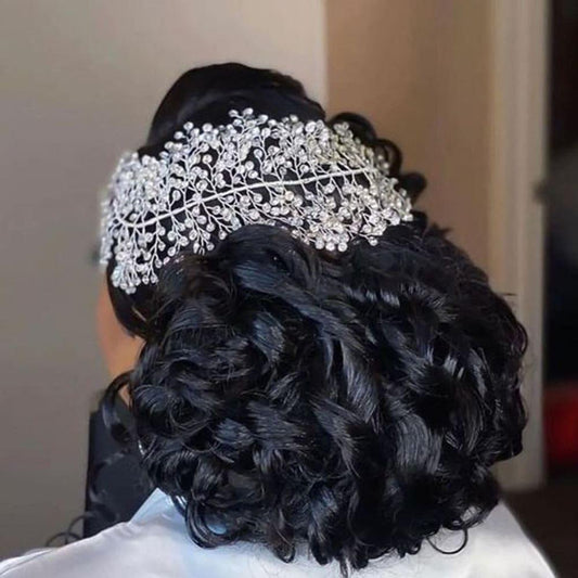 Accesoriu de par, argintiu, cu pietre, Silvana C5 - Pursehuit.ro