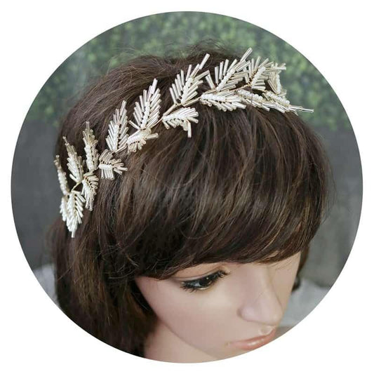 Accesoriu par, modelator, auriu cu perlute, Maglena C2 OUT - Pursehuit.ro