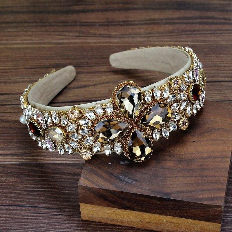 Bentita bej, cu pietre maro, Telli C7 - Pursehuit.ro