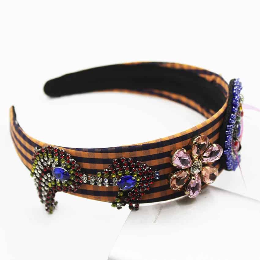 Bentita in carouri, cu pietre, Majsi C1 - Pursehuit.ro