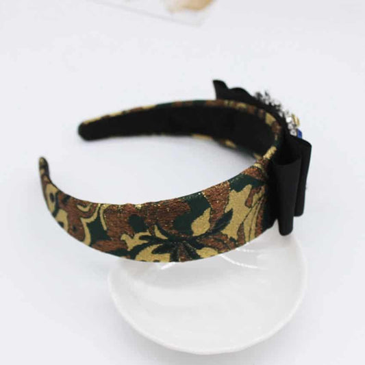 Bentita verde, cu pietre, Majny C1 - Pursehuit.ro