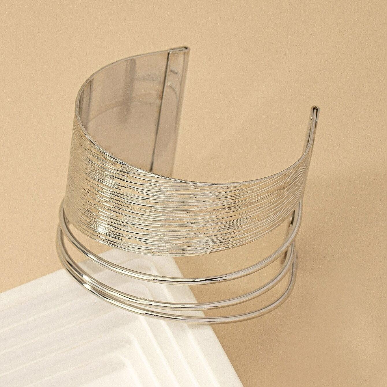 Bratara argintie, reglabila, Pauly C9 - Pursehuit.ro