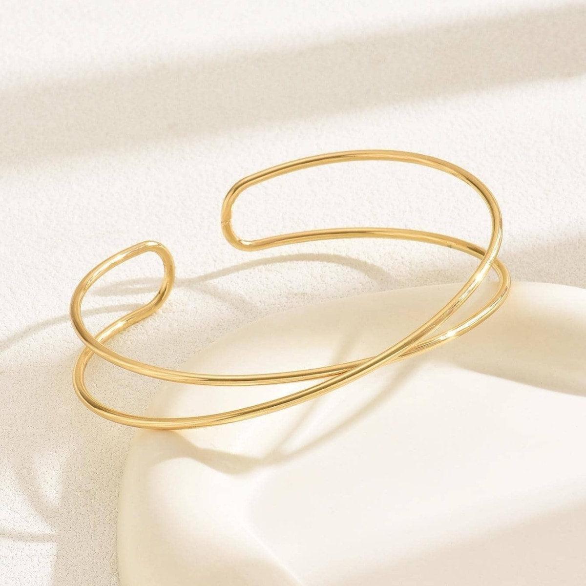 Bratara aurie, ajustabila, de brat, Rodin C9 - Pursehuit.ro