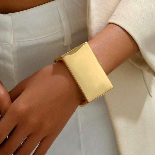 Bratara aurie, forma minimalista, Patti C9 - Pursehuit.ro