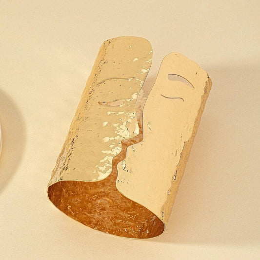 Bratara aurie, lata, forma de indragostiti, Pauel C9 - Pursehuit.ro