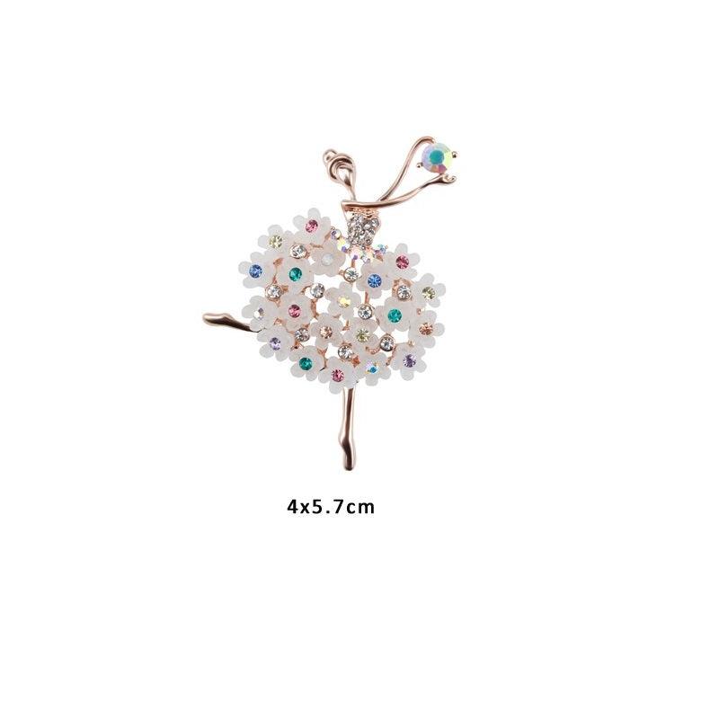 Brosa aurie, forma de balerina, Adryan C2 - Pursehuit.ro