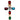 Brosa argintie, in forma de cruce, cu pietre multicolore, Kristiana C2 - Pursehuit.ro