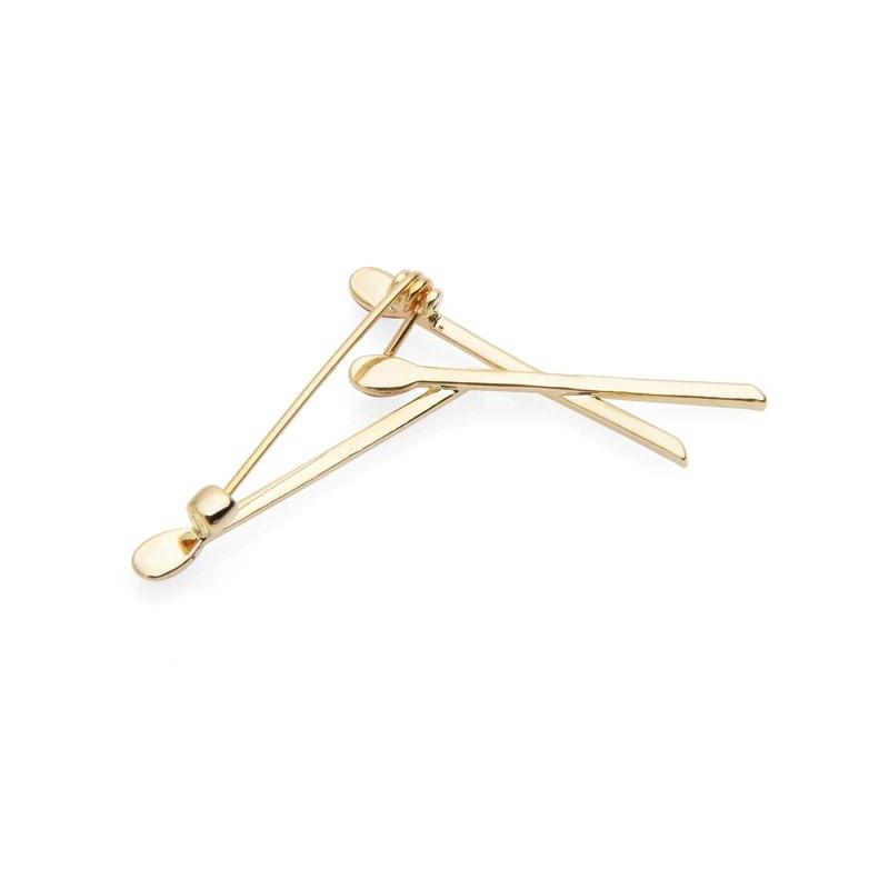 Brosa aurie, forma de chibrituri, Betty C2 - Pursehuit.ro