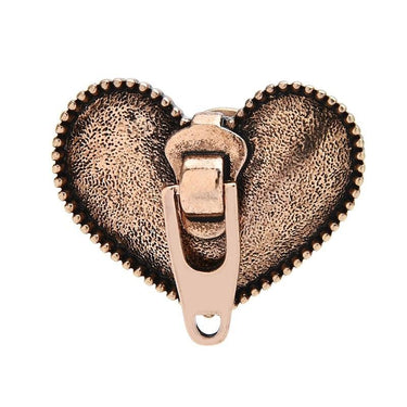 Brosa aurie, forma de inima cu fermoar, Beatrice C3 - Pursehuit.ro