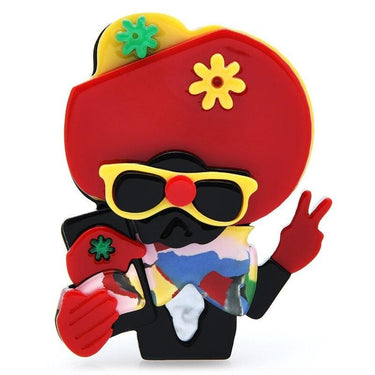 Brosa multicolora, forma de Mariachi mexican, Leyla C1 - Pursehuit.ro