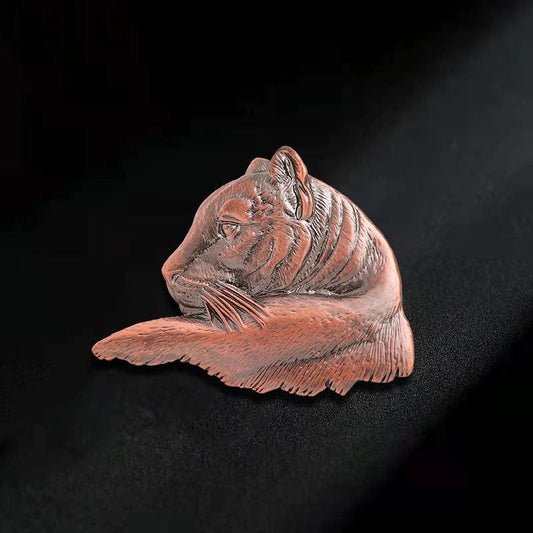 Brosa portocalie, forma de tigru, Lindis C2 - Pursehuit.ro