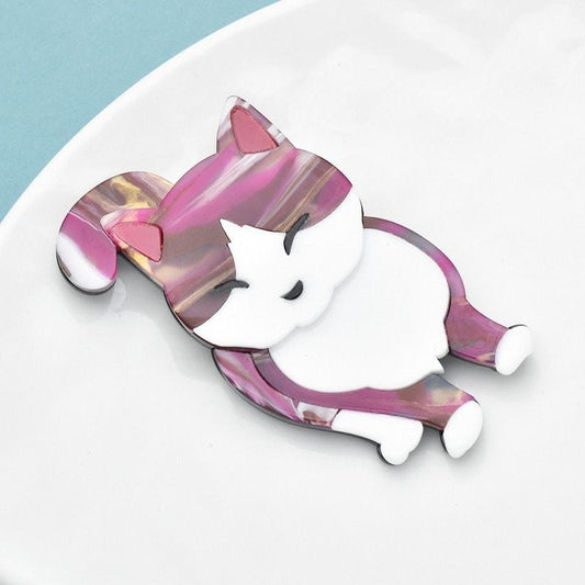 Brosa visinie, forma de pisica, Ivalo C3 - Pursehuit.ro