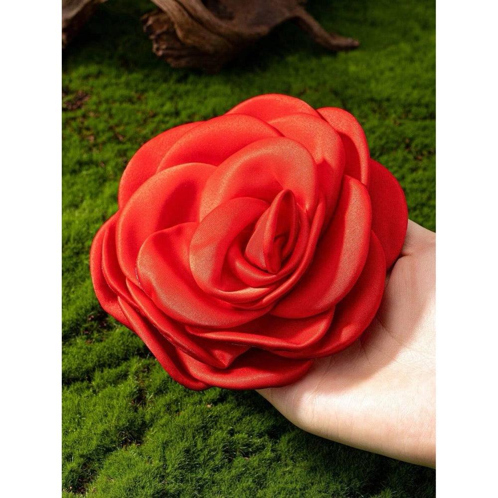 Brosa tip floare, rosie, Aggi C22 - Pursehuit.ro