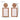 Cercei rose gold, cu pietre, Chrissy C5 - Pursehuit.ro