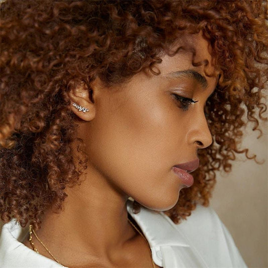 Cercei argintii, cu pietre din zirconiu, Bela C7 - Pursehuit.ro