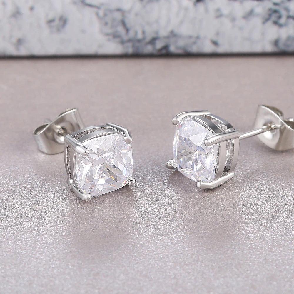 Cercei argintii, cu pietre din zirconiu, Simona C18 - Pursehuit.ro