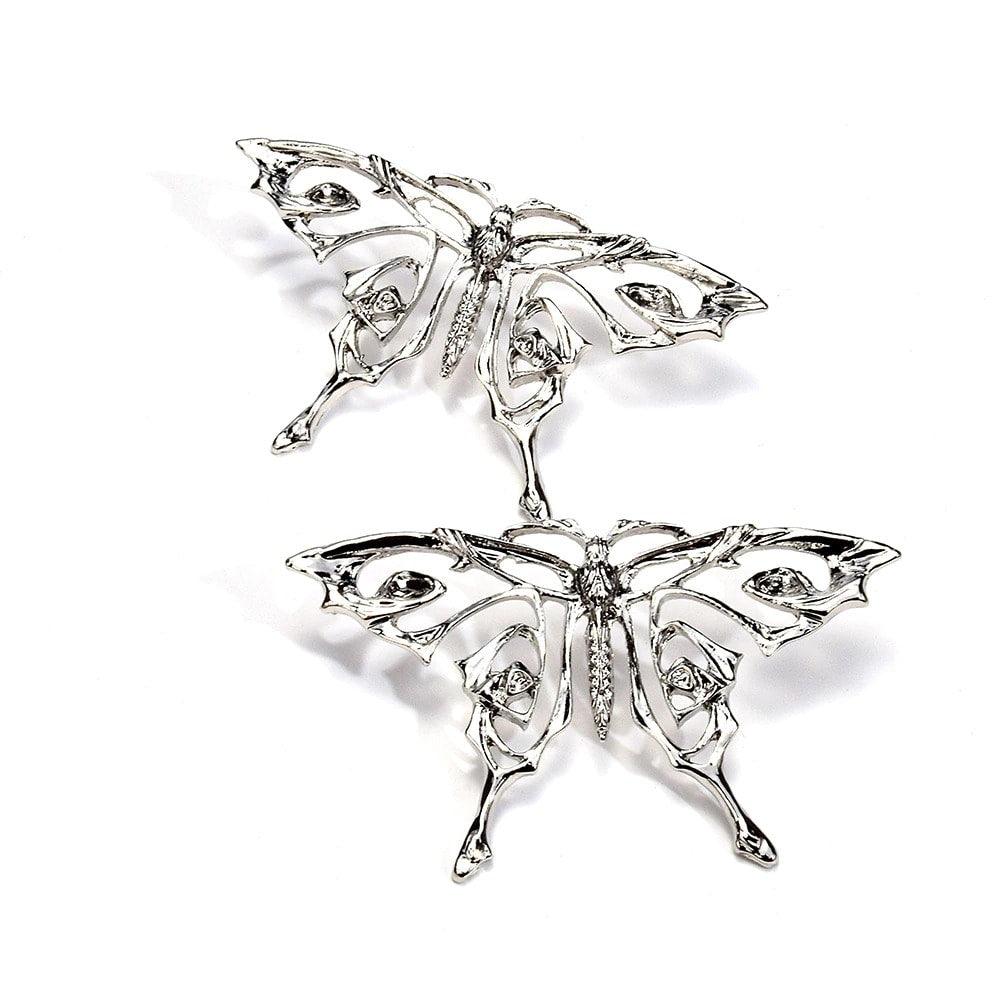 Cercei argintii, forma de fluture, Grunde C4 - Pursehuit.ro