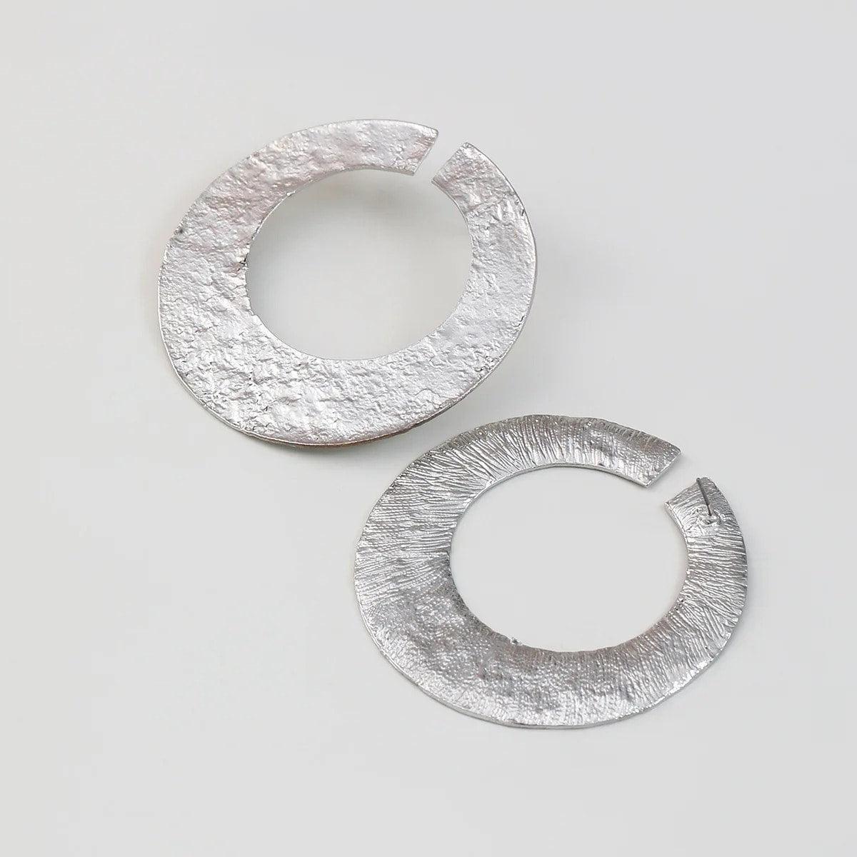 Cercei argintii, rotunzi, Marel C22 - Pursehuit.ro