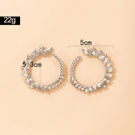 Cercei argintii, rotunzi, cu pietre, Lorina C9 - Pursehuit.ro