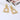 Cercei aurii, cu clips, textura incretita, Dolores C1 - Pursehuit.ro