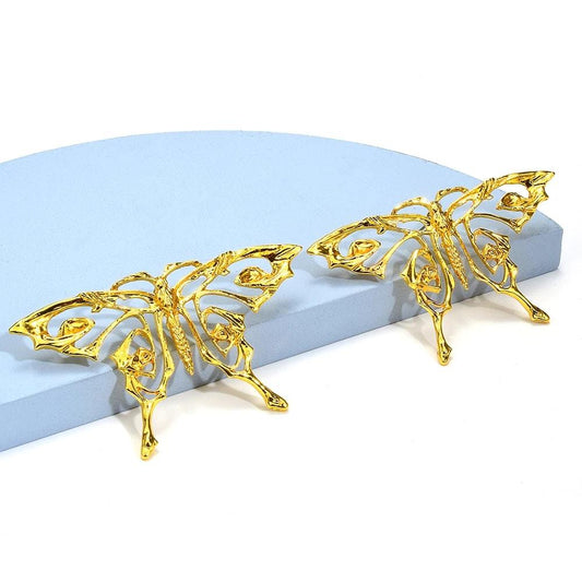 Cercei aurii, forma de fluture, Halda C4 - Pursehuit.ro