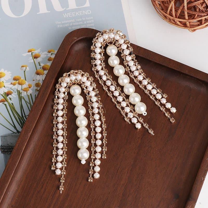 Cercei cu perle, aurii, Kattya C5 - Pursehuit.ro