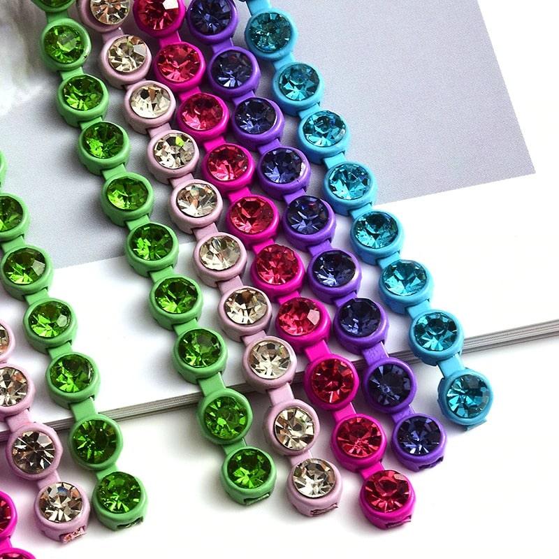 Cercei multicolori, lungi, cu pietre, Verone C2 - Pursehuit.ro