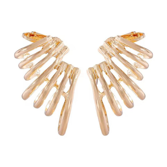 Cercei aurii, cu prindere dubla, Rosten C15 - Pursehuit.ro