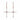 Cercei rose gold, forma de cruce, cu pietre din zirconiu, Conrad C7