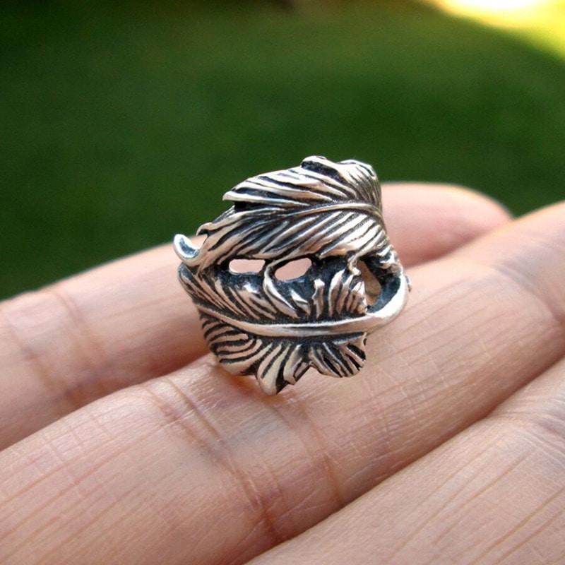 Cercel ear cuff, argintiu, forma de frunza, Aleena C12 - Pursehuit.ro