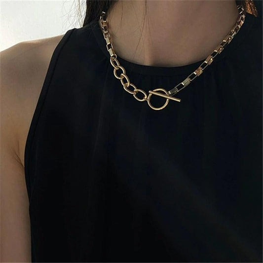 Colier auriu, cu zale, Adar C9 - Pursehuit.ro