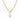Colier auriu, din otel inoxidabil, cu zale si pandantiv rotund, suflat cu aur 18k, Berenice C9