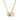Colier auriu, din otel inoxidabil, suflat cu aur 18k, cu cerculete imbinate, Eternity C1