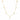 Colier auriu, din otel inoxidabil, suflat cu aur 18k, cu perlute delicate, Helvi C3