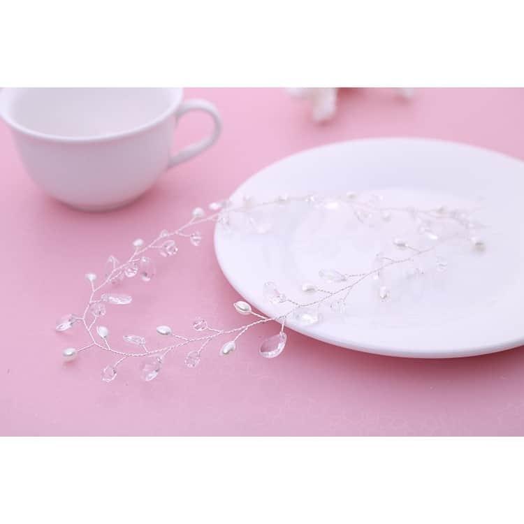 Coronita modelatoare, argintie, cu pietre, Maike C8 - Pursehuit.ro