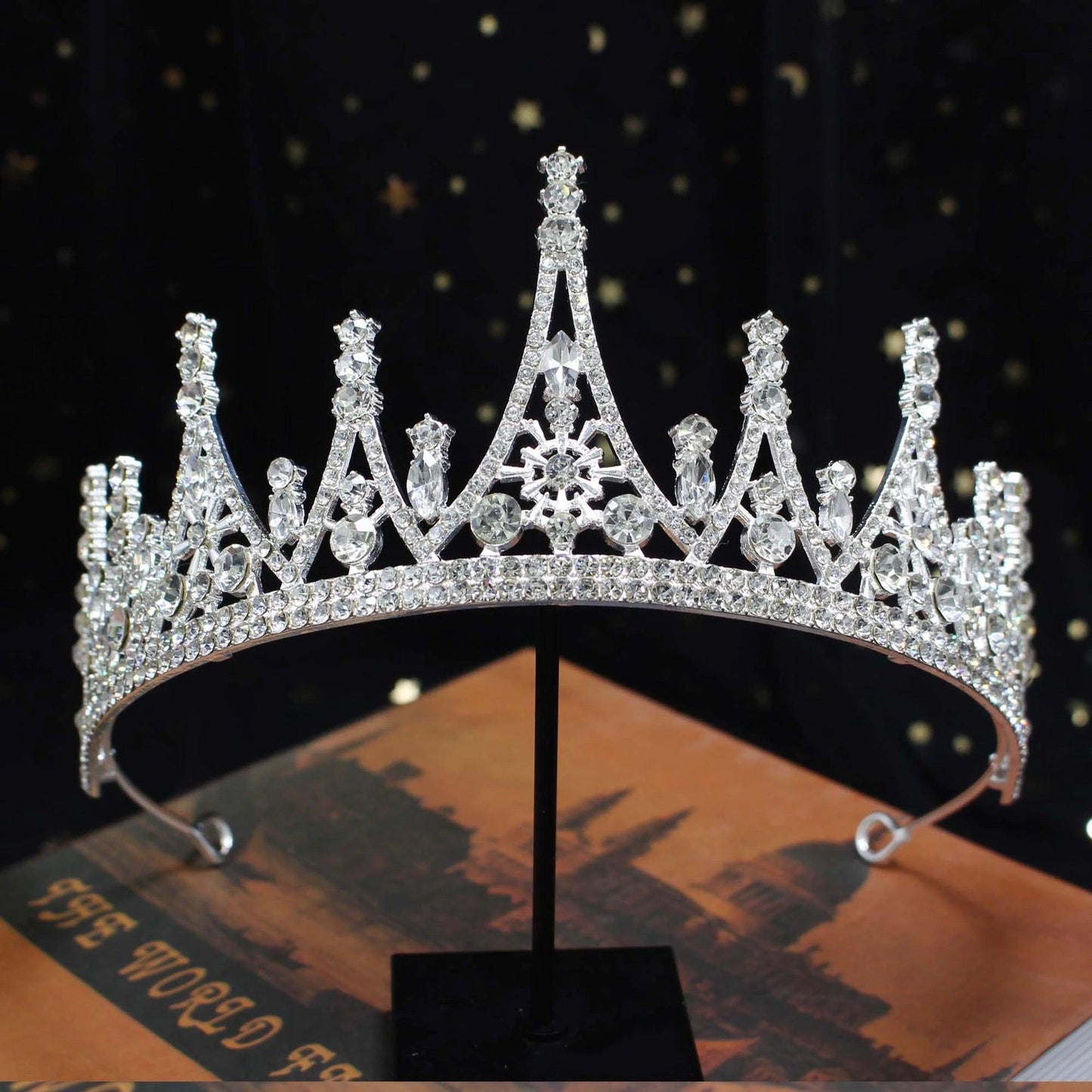 Coronita argintie, cu pietre, Eliana C6 - Pursehuit.ro