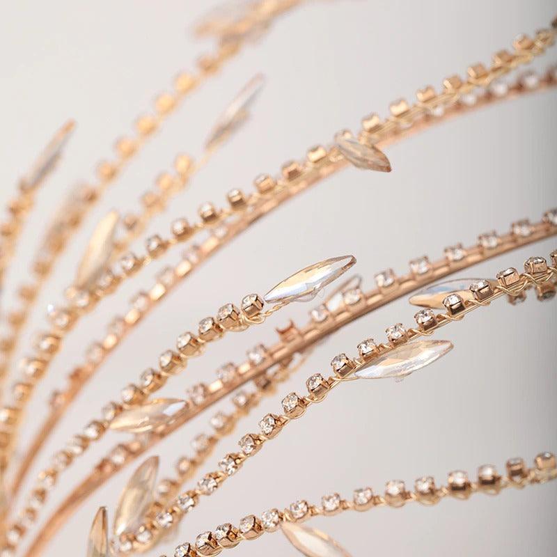 Coronita aurie, cu crengute si pietre, Conny C4 - Pursehuit.ro