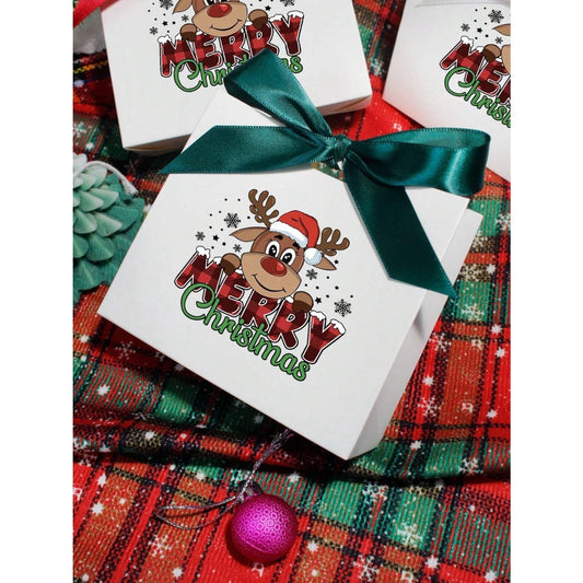 Cutiuta pentru cadou, alba, cu autoformare, 10 cm x 11.5 cm x 4.5 cm