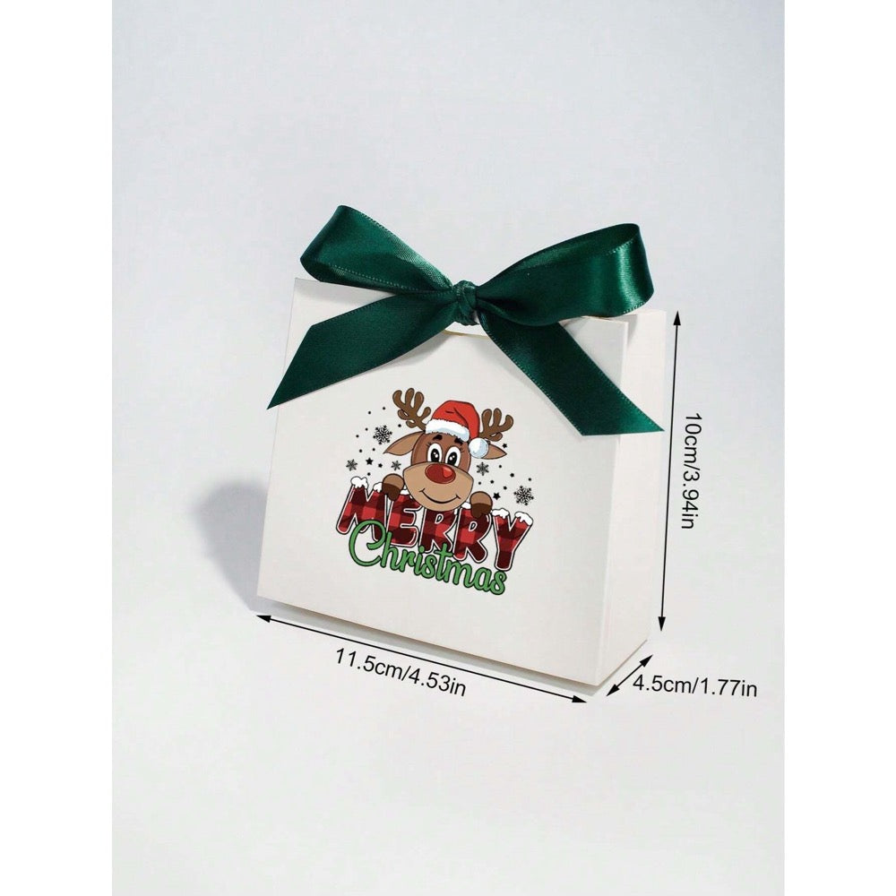 Cutiuta pentru cadou, alba, cu autoformare, 10 cm x 11.5 cm x 4.5 cm