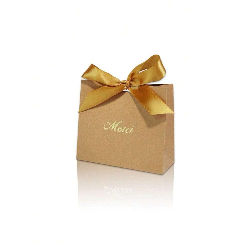 Cutiuta pentru cadou, maro, kraft, cu autoformare, 10 cm x 11.5 cm x 4.5 cm - Pursehuit.ro