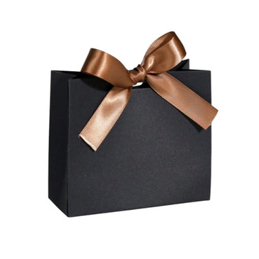 Cutiuta pentru cadou, neagra, cu autoformare, 10 cm x 11.5 cm x 4.5 cm - Pursehuit.ro