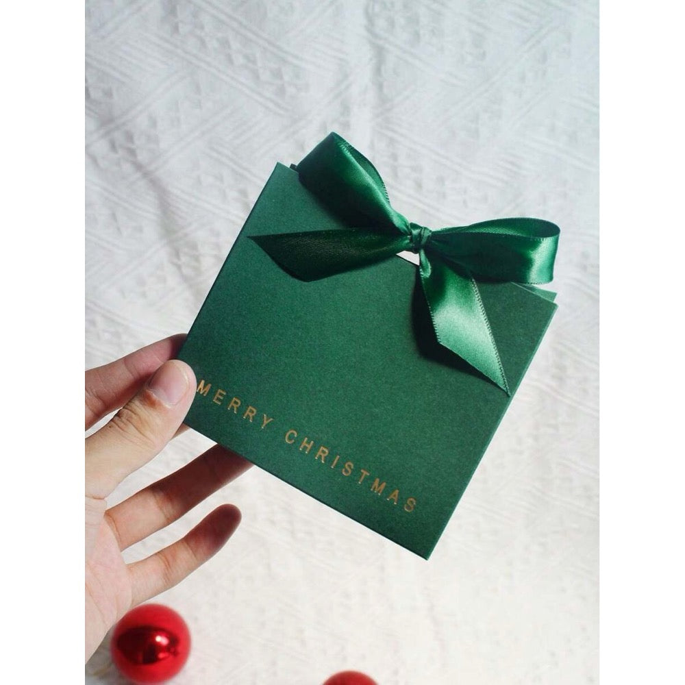 Cutiuta pentru cadou, verde, cu autoformare, 10 cm x 11.5 cm x 4.5 cm